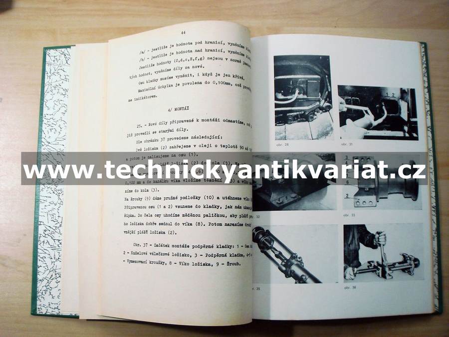 DH 103 podvozek - dílenská příručka (návod k běžným a větším opravám podvozku rýpadla)