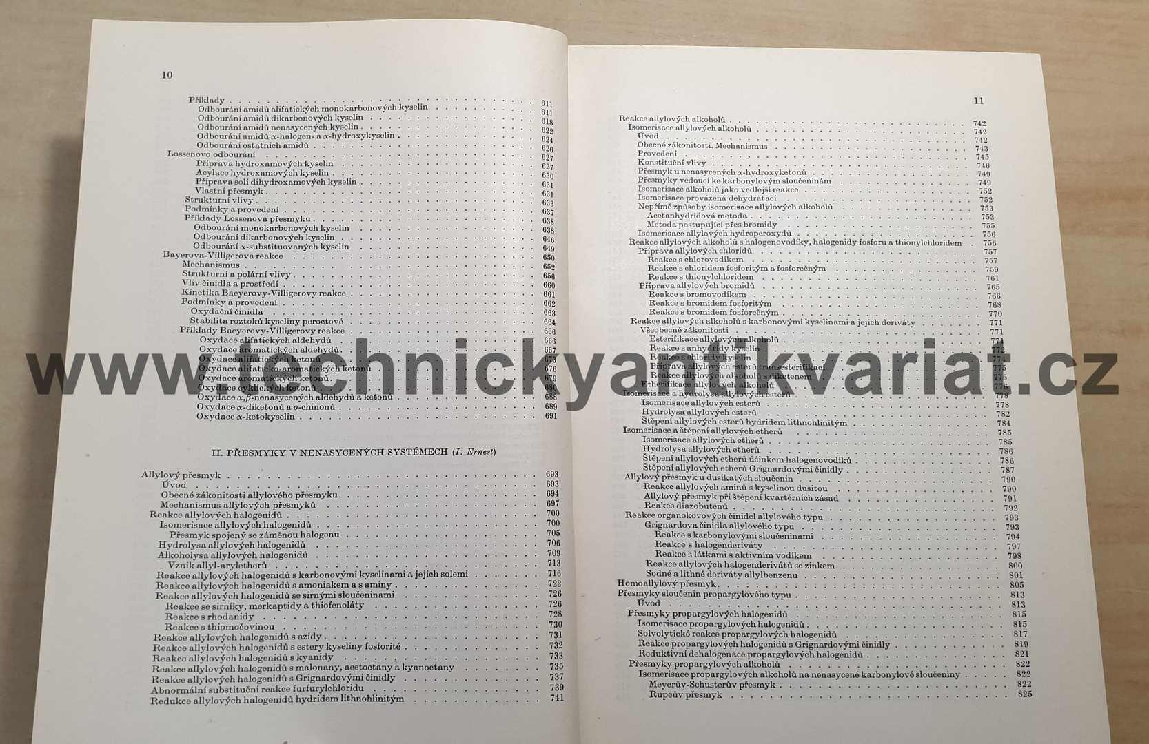 Preparativní reakce v organické chemii VIII. Molekulární přesmyky - Kovář, Hudlický, Ernest