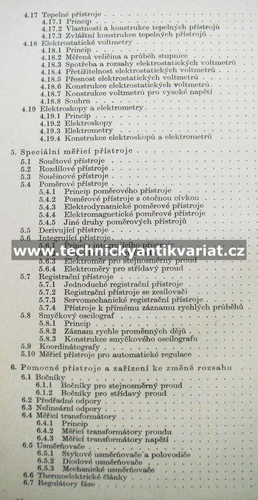 Elektrické měřící přístroje - Trnka, Dufek (1958)