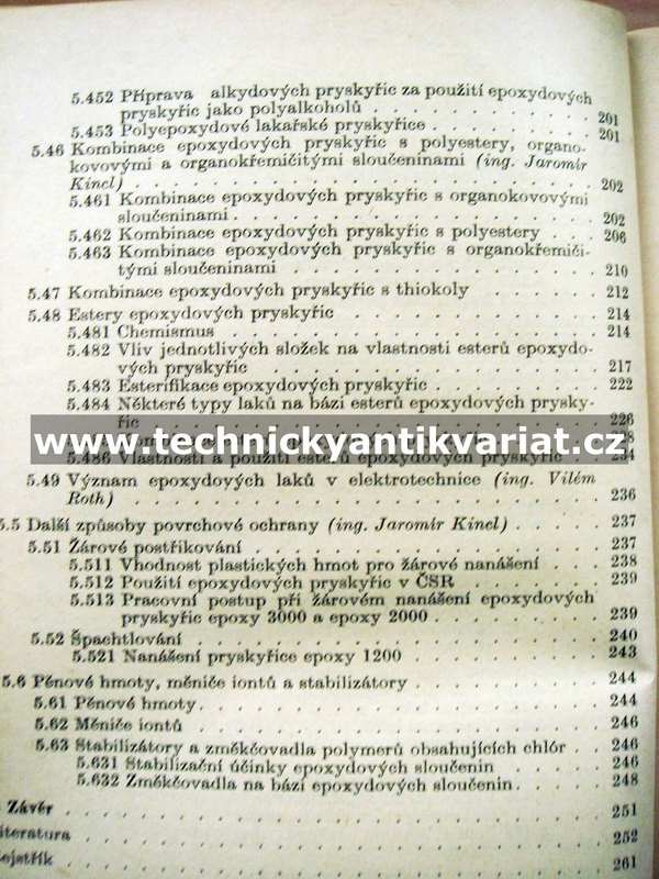 Epoxydové pryskyřice - Lidařík, Kincl, Bring (1959)
