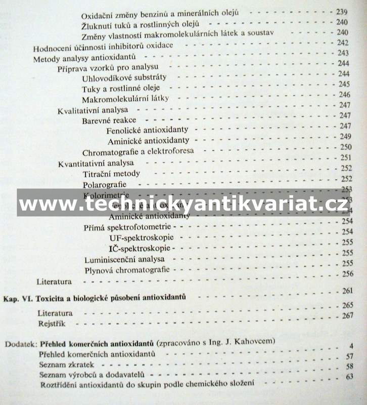 Antioxidanty - Jan Pospíšil (1968)