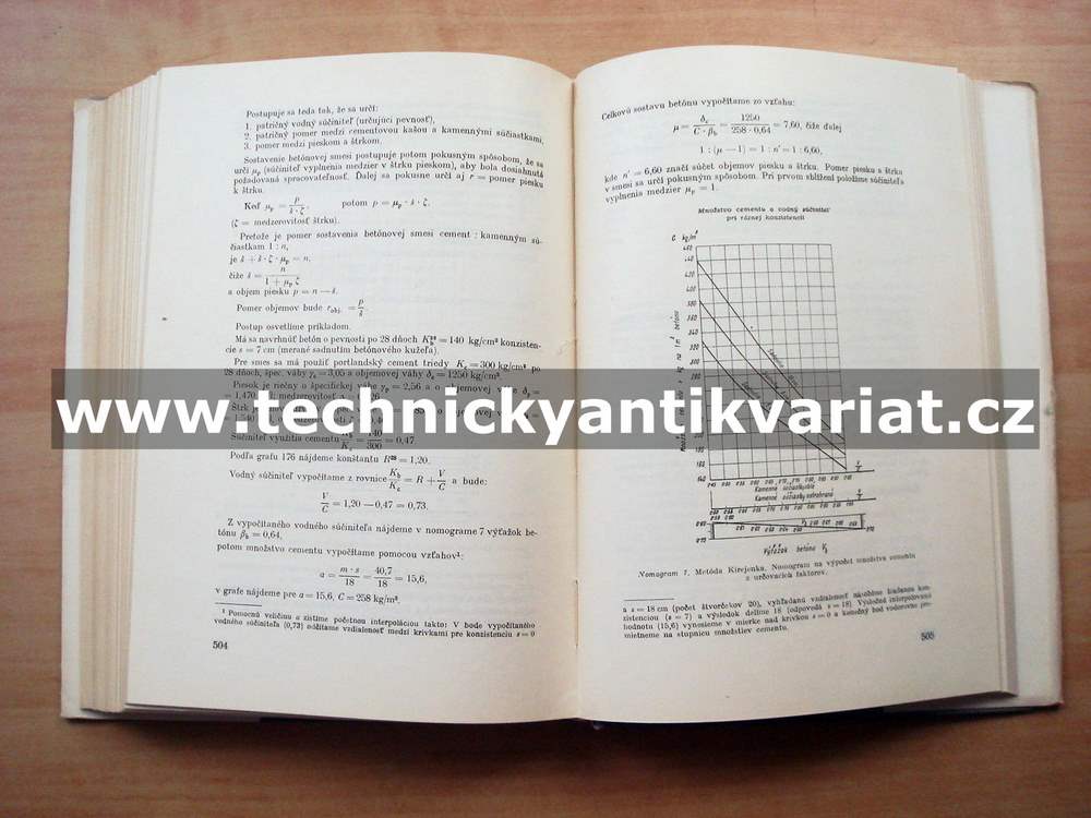 Technologia betonu I. Juraj Stork (1954)