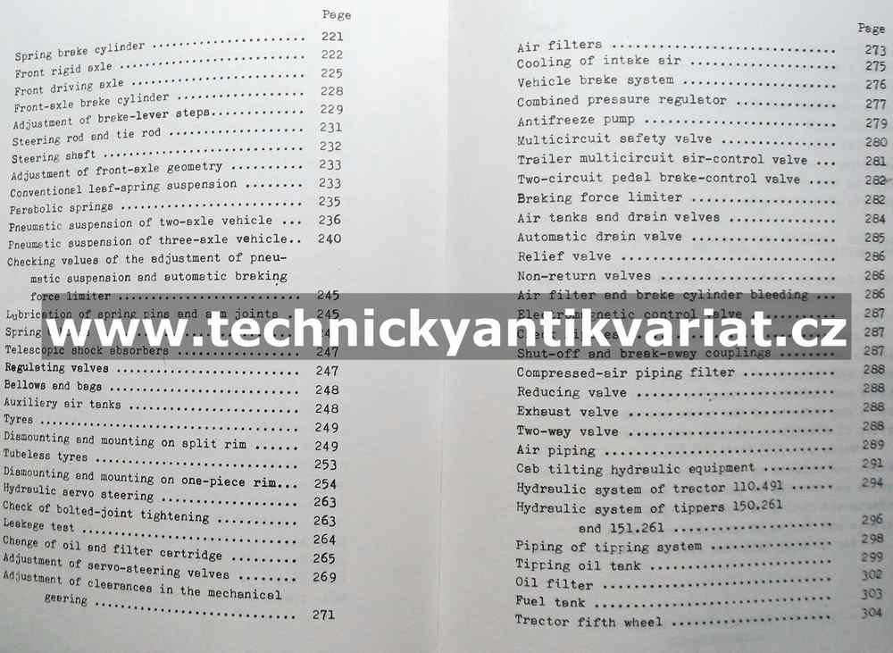 Liaz 110, 120, 150 - Operation and maintenance manual of automobiles and chassis (1991)