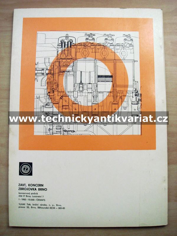 Zetor 5201, 6201, 7201 - katalog dílů pro motory (1985)