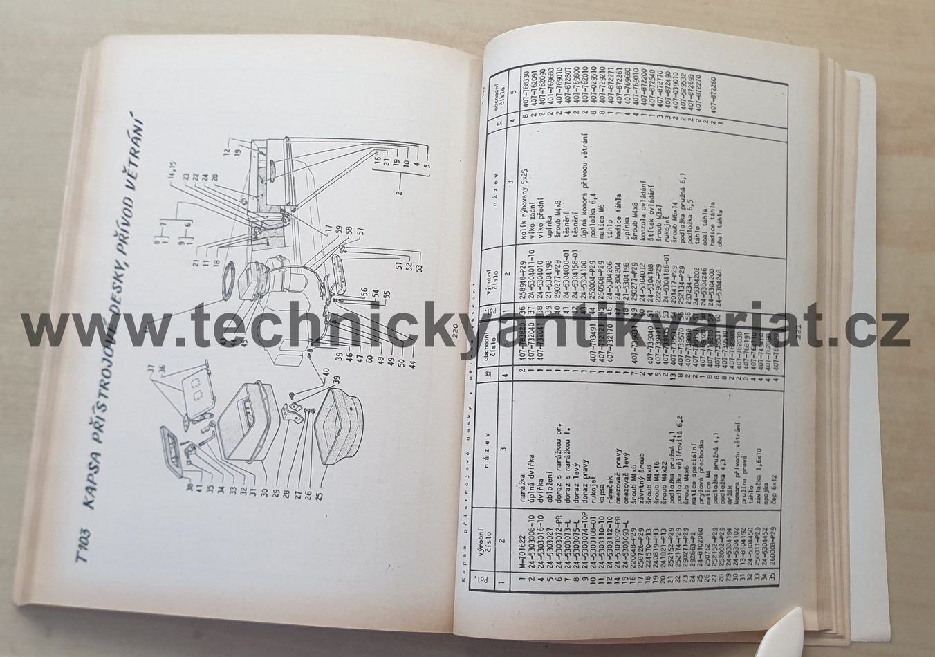 Volha 24 - katalog náhradních dílů (1980)