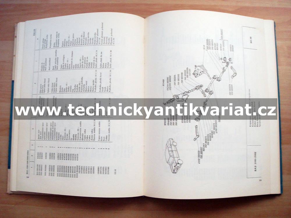VAZ 2101, 21012, 2102, 21022 - katalog náhradních dílů
