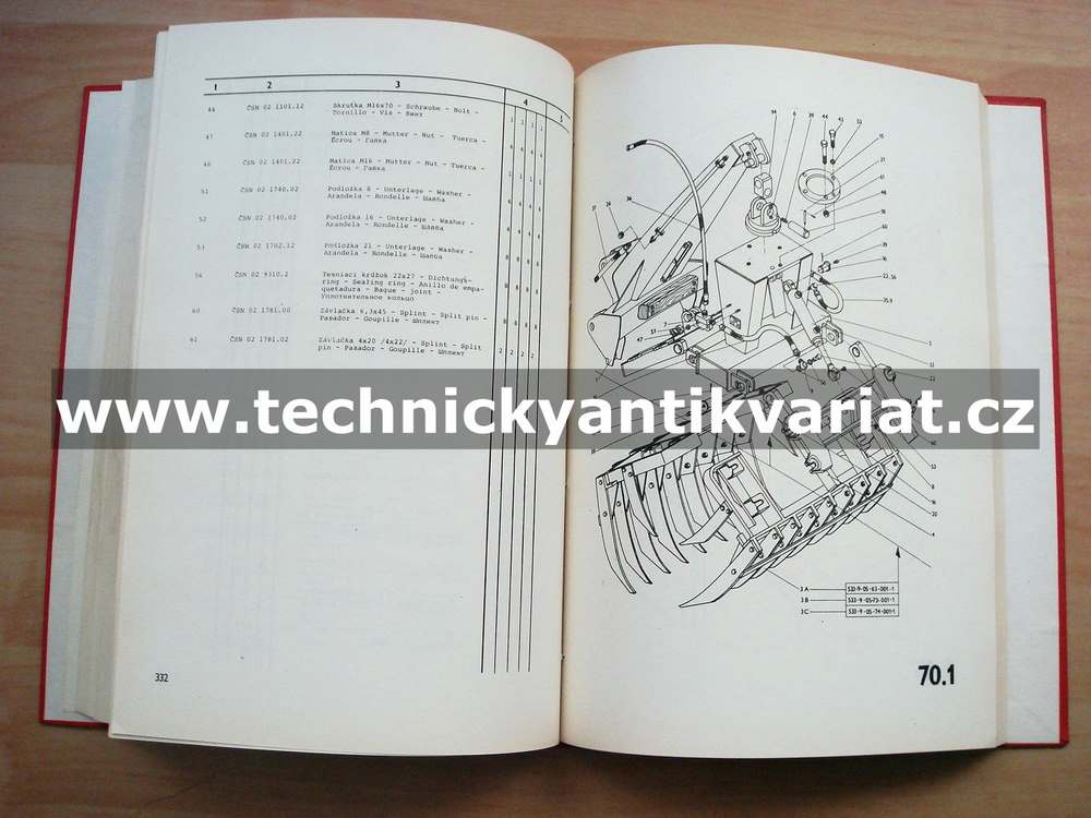 UN 053 - katalog súčiastok a náhradných dielov (1983)