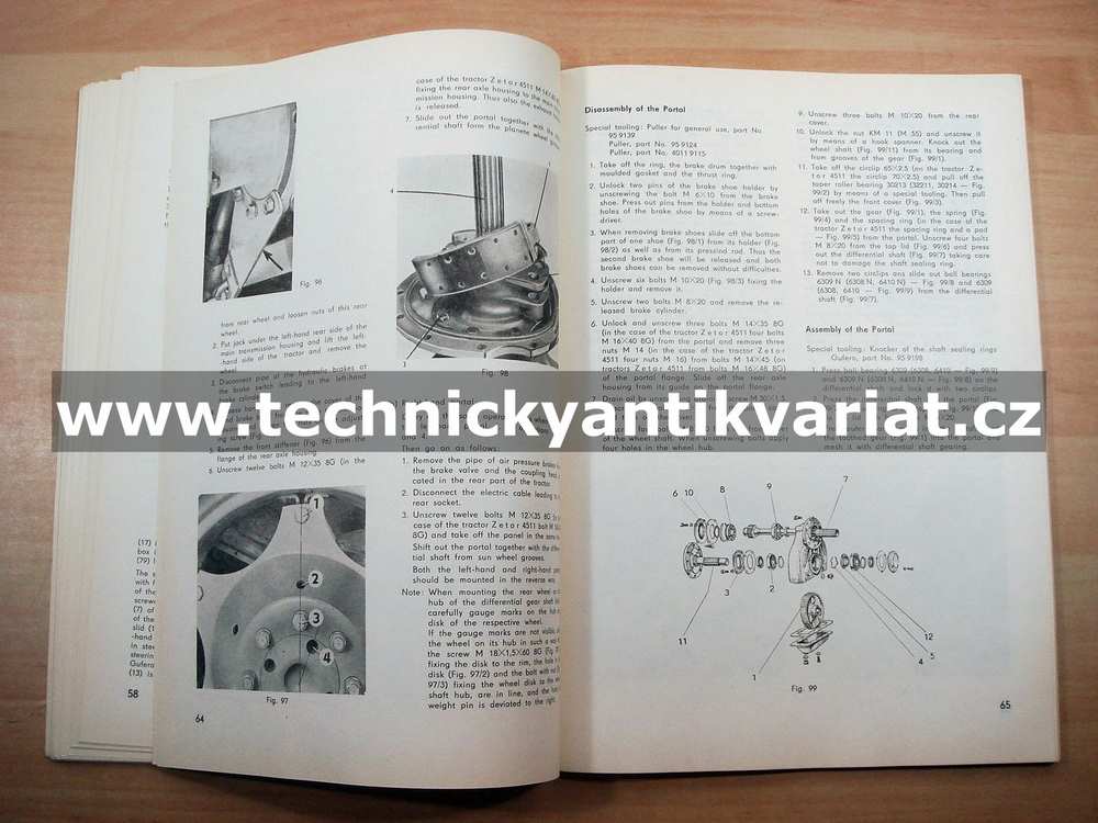Zetor 2511 3511 4511 3545 3513 - Instruction book (1970)