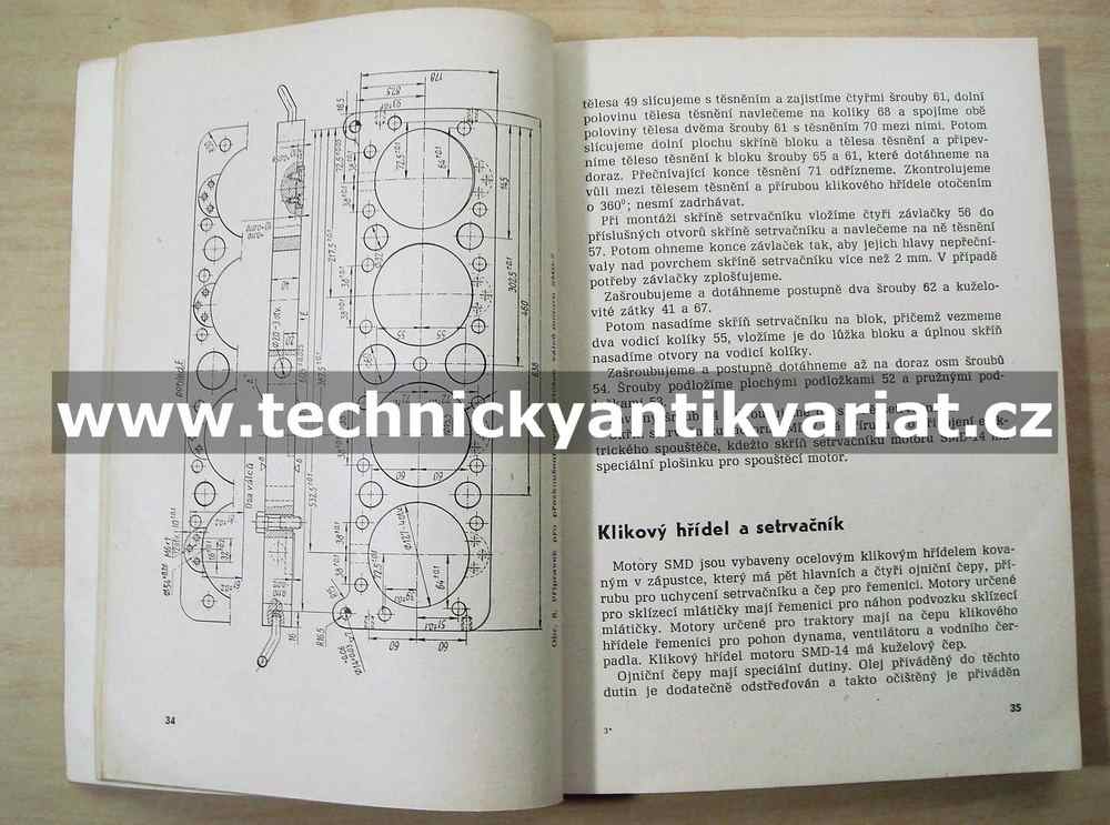 SMD motor - dílenská příručka (1965)