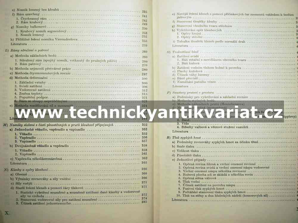 Statika stavebních konstrukcí - Bažant, Klokner (1953)