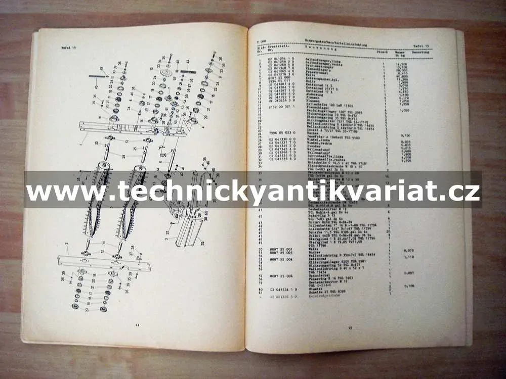 Fortschritt HTS 90.04/T088 - Ersatzteil katalog (1977)