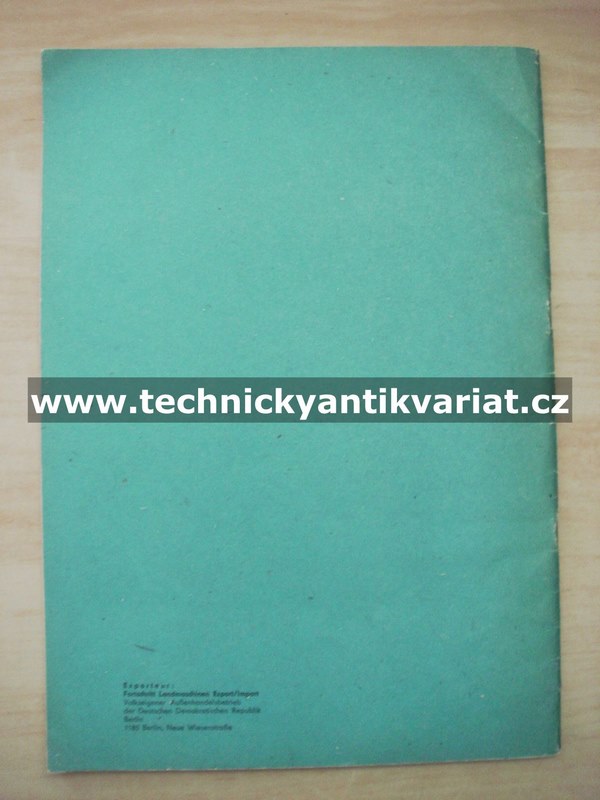 Fortschritt E512 - IFA Dieselmotor 4VD 14,5/12-1SRW - Ersatzteil katalog (1981)