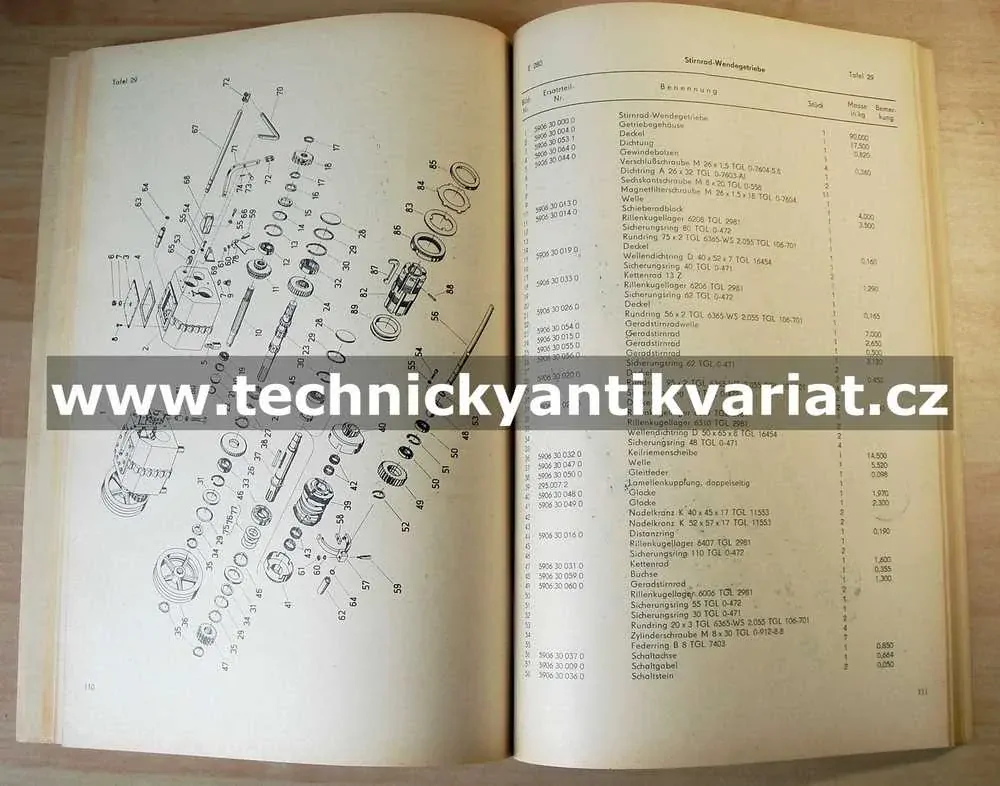 Feldhäcksler E 280 - Ersatzteil katalog (1973)