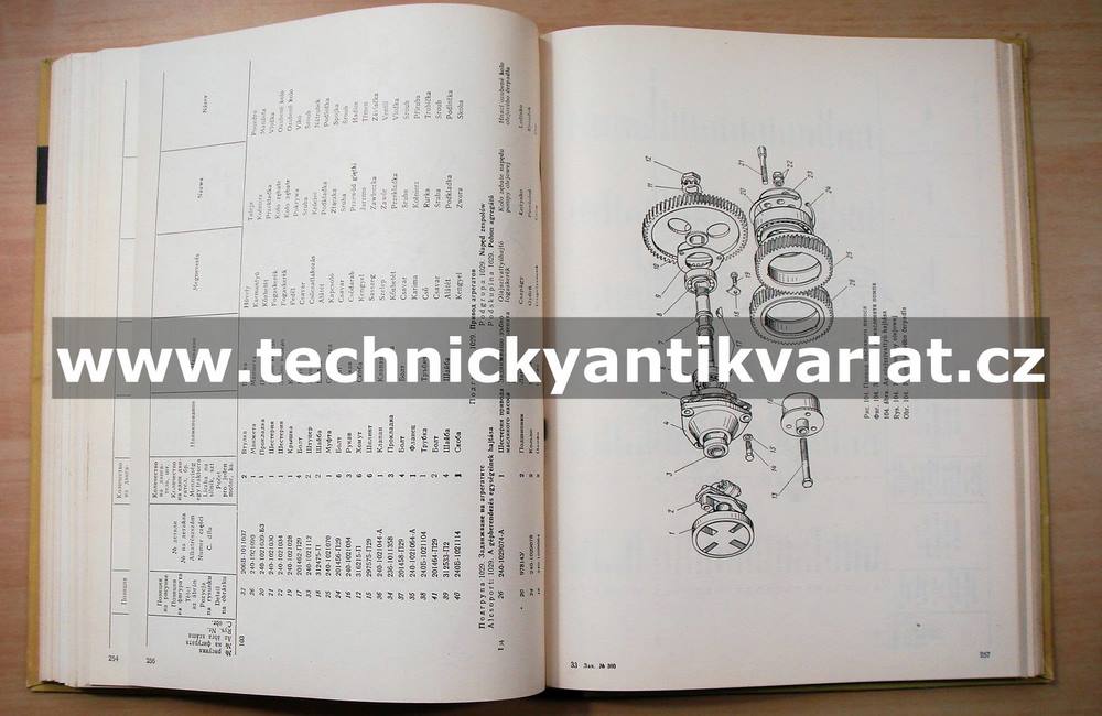 Traktor K701, K700A Kirovec - katalog dílů (1981)