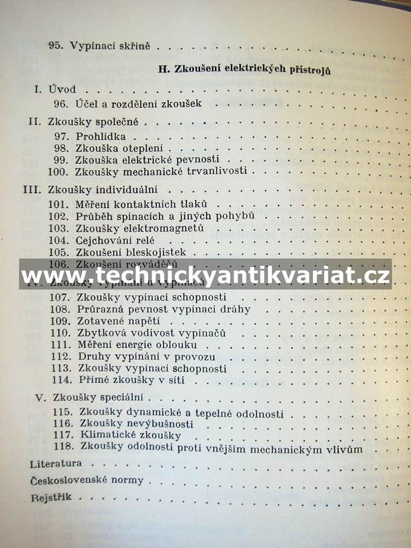 Elektrotechnika XV. Elektrické přístroje II. - Bauer, List (1965)