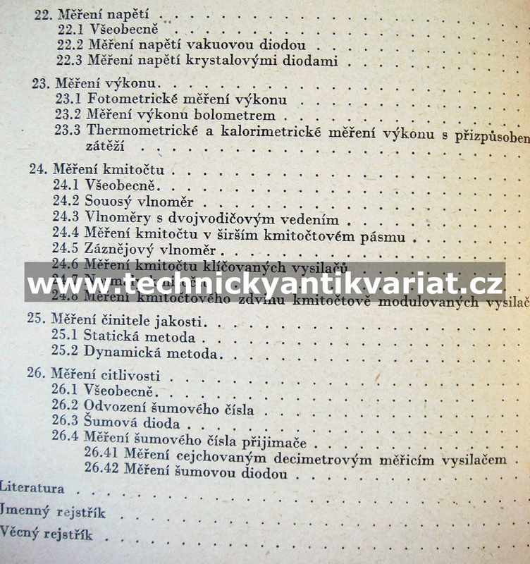 Technika decimetrový vln - G. Megla (1958)