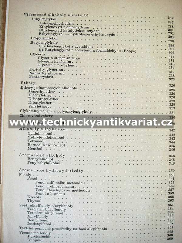 Organická technologie I. - Viktor Ettel (1955)