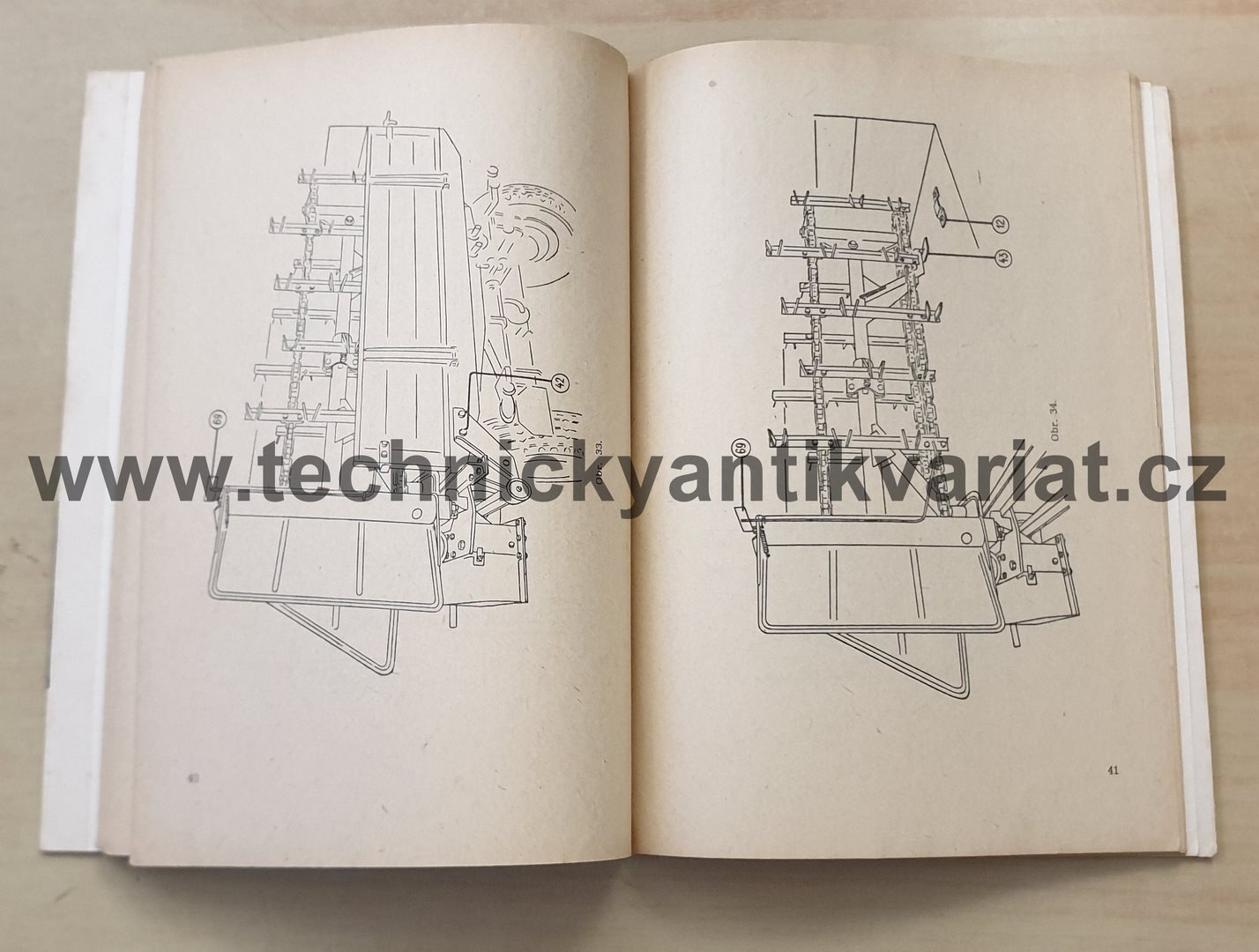 Rozmetadlo chlévské mrvy RmA2 - návod k obsluze, seznam dílů (1961)