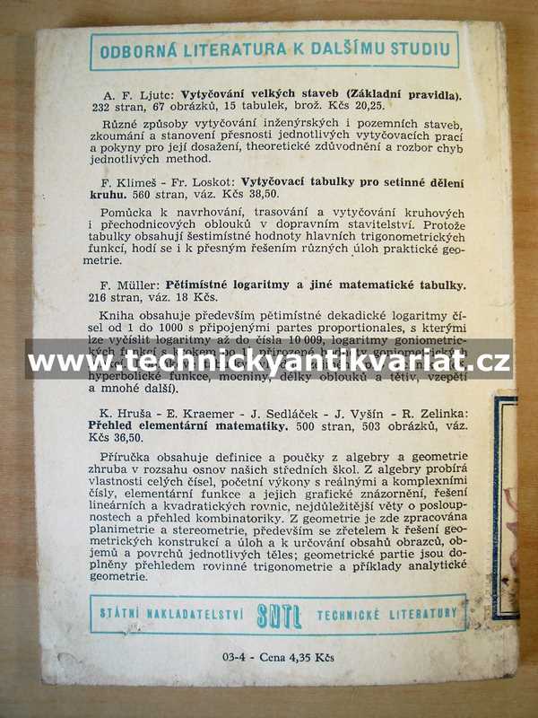 Základní měřické práce na stavbách - Kolář, Soušek (1958)
