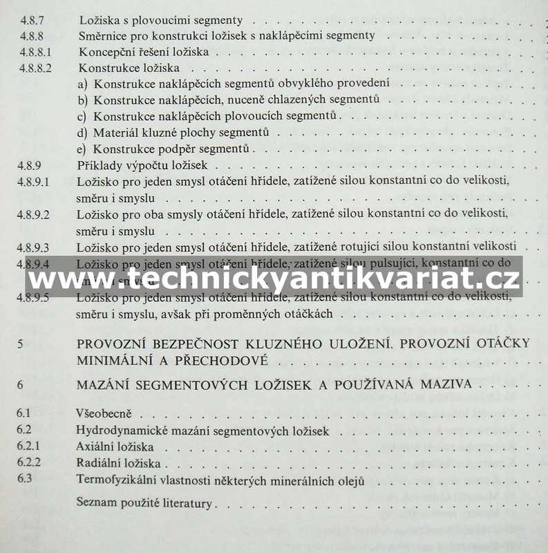 Segmentová ložiska - Ševčík, Knotek (1985)