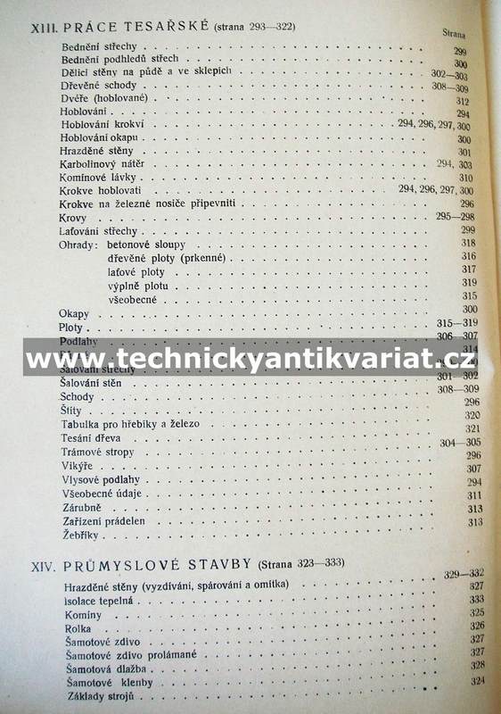Rozbory cen prací stavebních - Viktor Anderlík (1932)