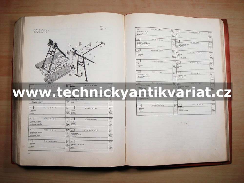Autorýpadlo D032a - katalog náhradních dílů (1970)