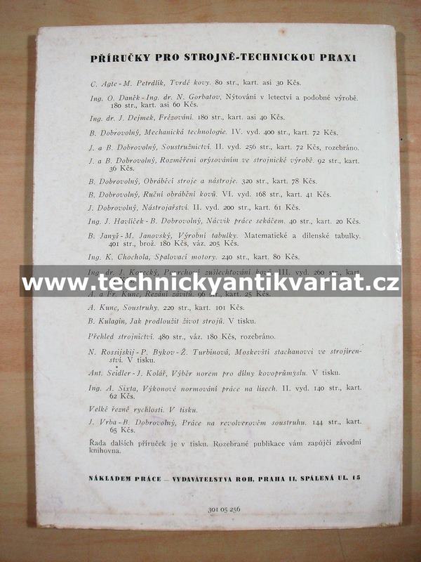 Hoblování na šepingu - Adolf Vacek (1951)