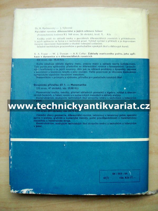 Numerické řešení diferenciálních rovnic - Babuška, Práger, Vitásek (1964)