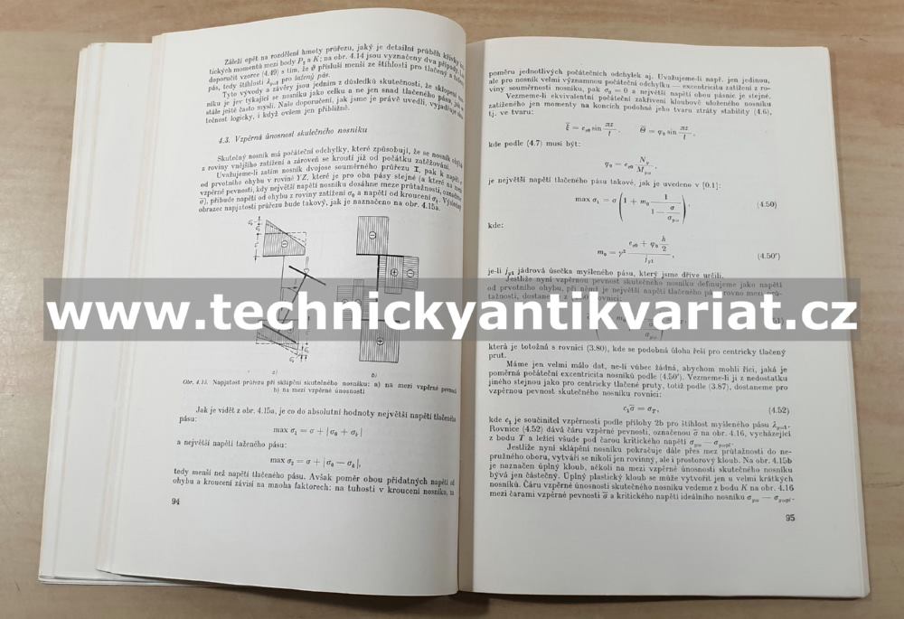 Vzpěrná pevnost prutů kovových konstrukcí - V.Březina (1963)