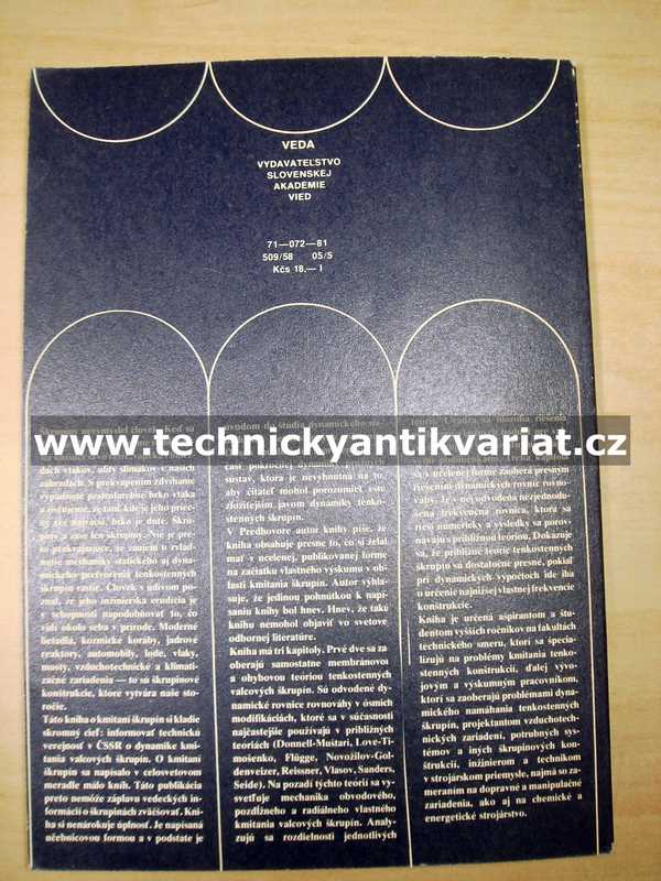 Mechanika kmitání válcových škrupín - Štefan Markuš (1982)