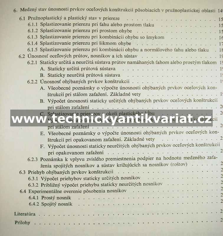 Medzné stavy ocelových konštrukcií - Djubek, Mrázik (1970)