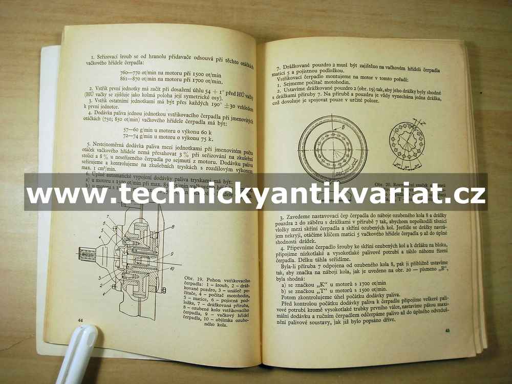 Vznětový motor SMD 14 - popis konstrukce, katalog (1964)