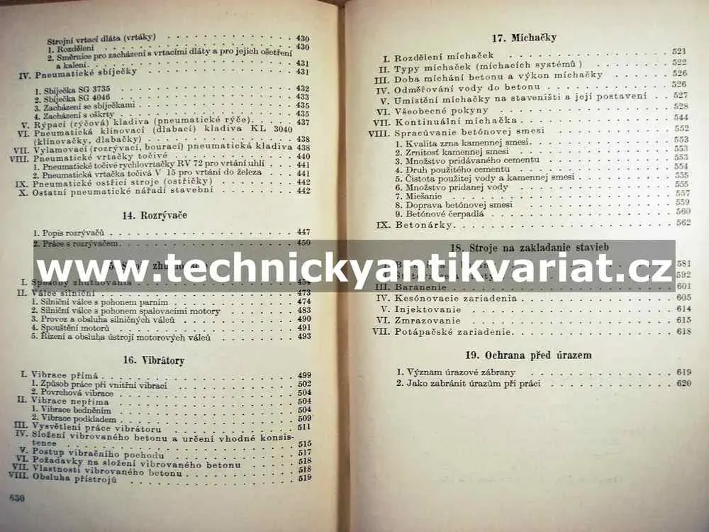 Stavebné stroje II. (1952)
