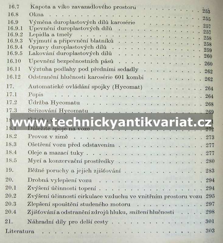 Trabant 600 a 601 - údržba a opravy vozů - Šlehofér (1971)
