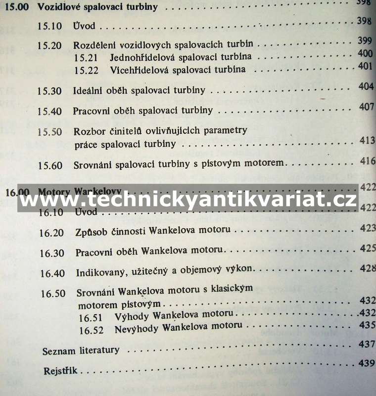Teorie vozidlových spalovacích motorů - Ladislav Kovařík (1975)