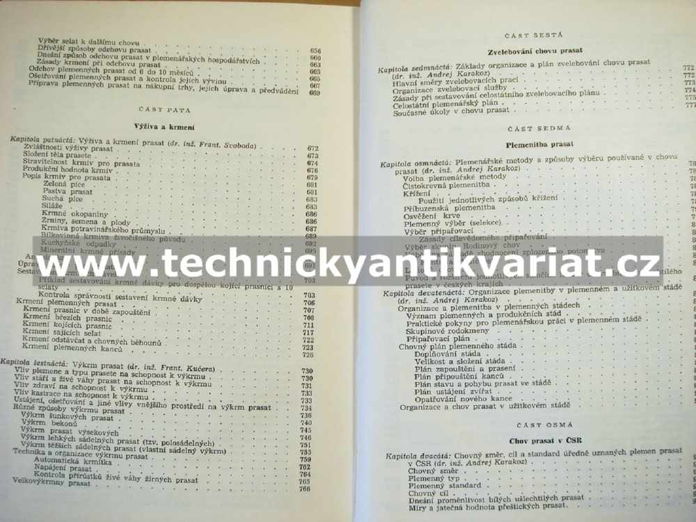 Speciální zootechnika III. Chov prasat (1960)