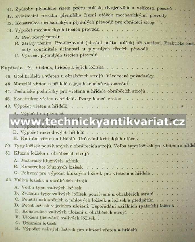 Výpočet a konstrukce obráběcích strojů I. - N.S.Ačerkan (1955)