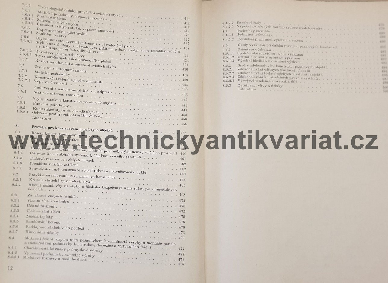 Panelové objekty, zásady konstruování a provádění - V. Rojík (1974)