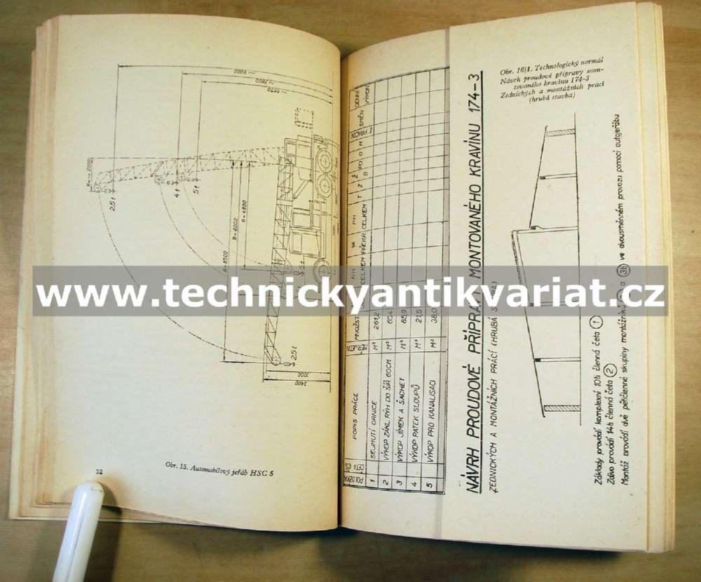 Technologická pravidla pro montáž vybraných přízemních zemědělských železobetonových staveb (1962)