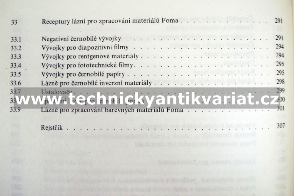Fotografická chemie - K.W.Junge, G.Hubner (1987)