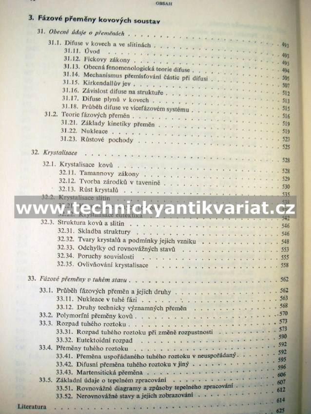 Nauka o materiálu I. svazek 1 - obecná nauka o kovech - Jeníček, Ryš, Cenek, Hrbek (1966)