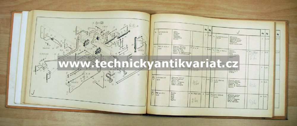 DH 012 - katalog náhradních dílů