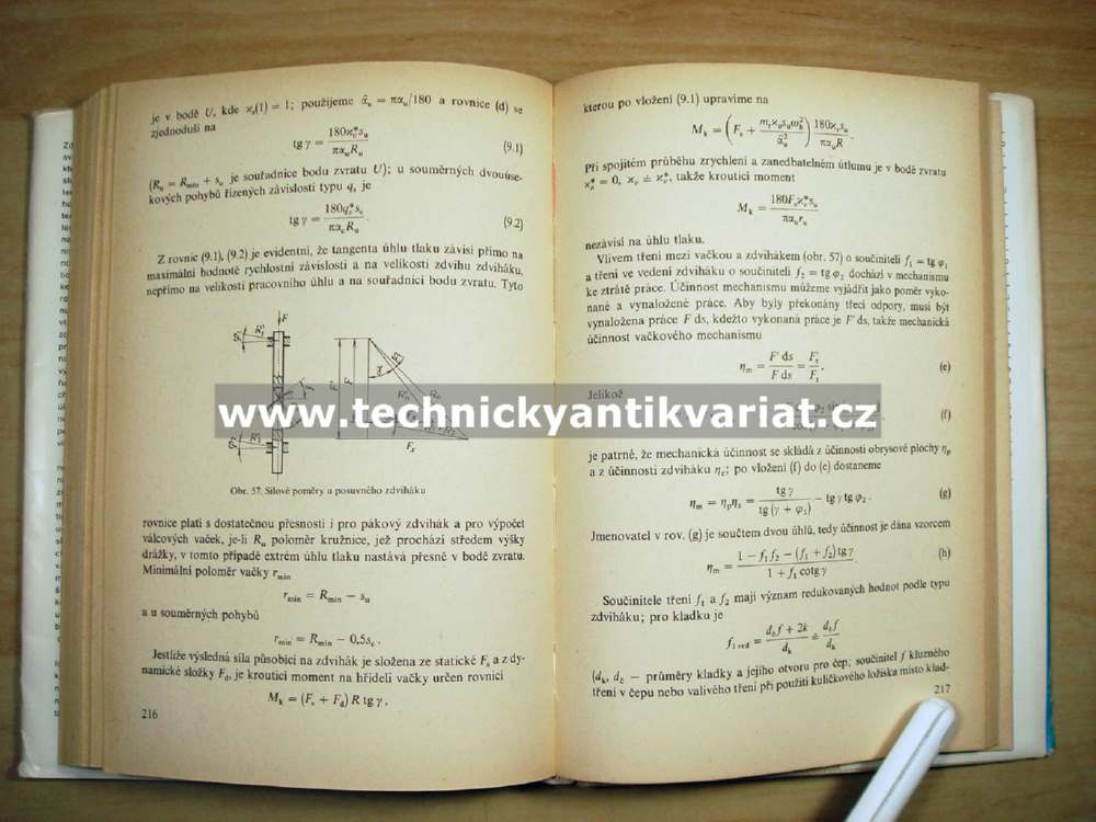 Zdvihové závislosti vačkových mechanismů - K. Petrů (1980)