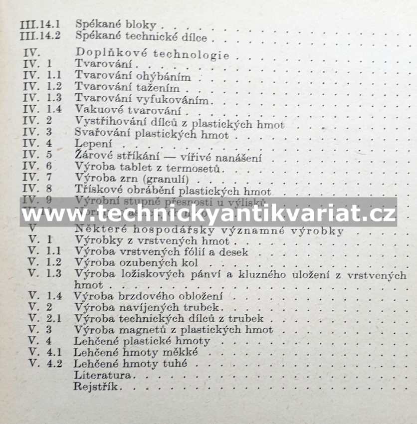Konstrukce výrobků z plastických hmot - Oldřich Hrabovský (1962)
