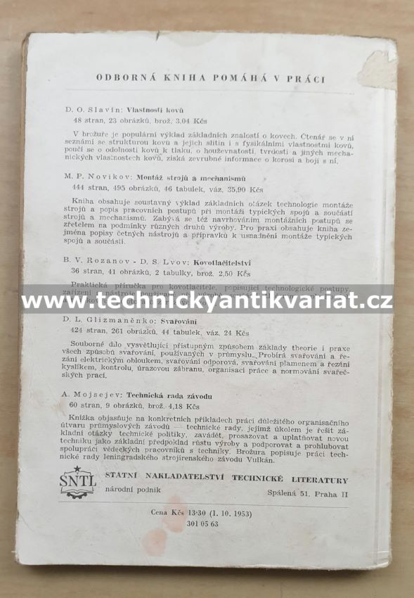 Ruční zpracování a obrábění kovů - Bohumil Dobrovolný (1954)