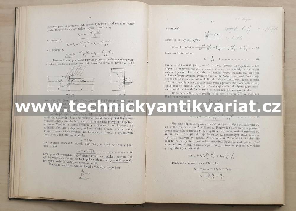Vodní motory II. text+tabulky (1924)