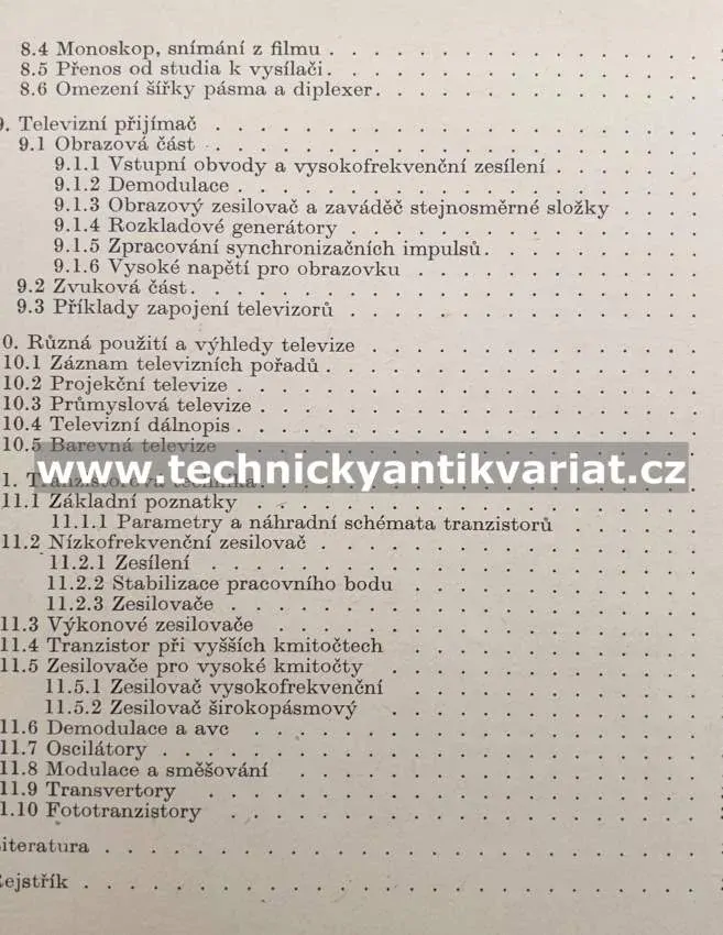 Rozhlasová a televizní zařízení - Jiří Tůček (1961)