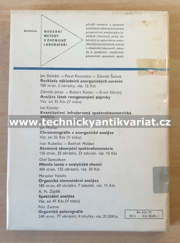 Chyby chemických rozborů - Karel Eckschlager (1971)