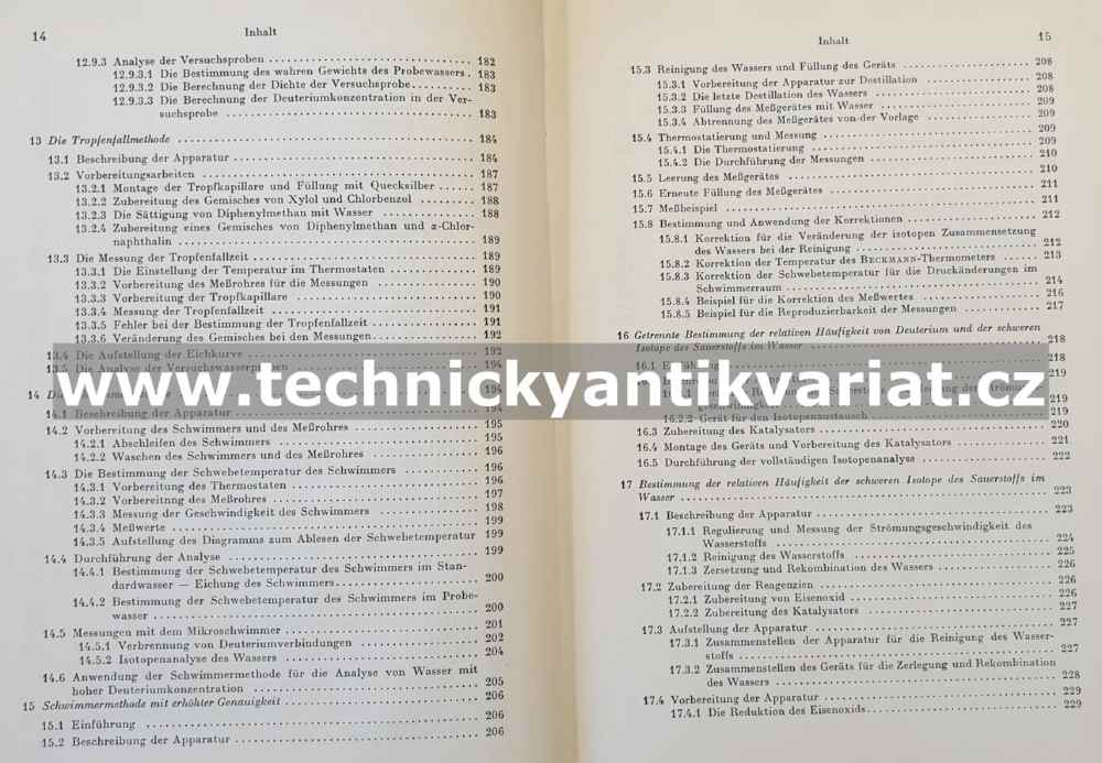 Isotopenanalyse des Wassers - A.I.Schatenstein (1960)