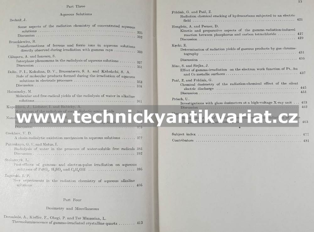 Radiation chemistry (1964)